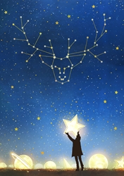 Hold the Stars Greeting Card