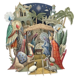 3D Christmas Nativity 3D Greeting Card